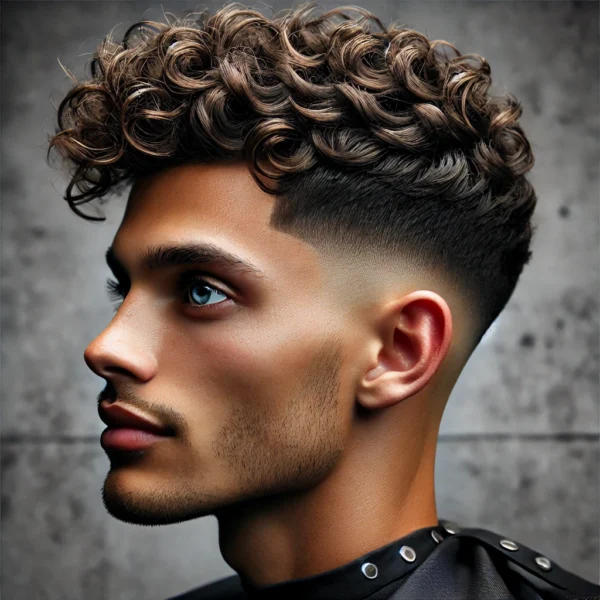 Low Taper Fade Curly Hair