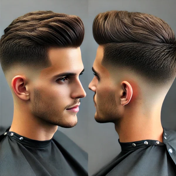 Low Taper Fade for Straight Hair