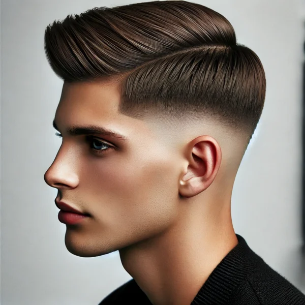 Low Taper Fade for Straight Hair 