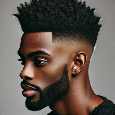 low taper fade black male