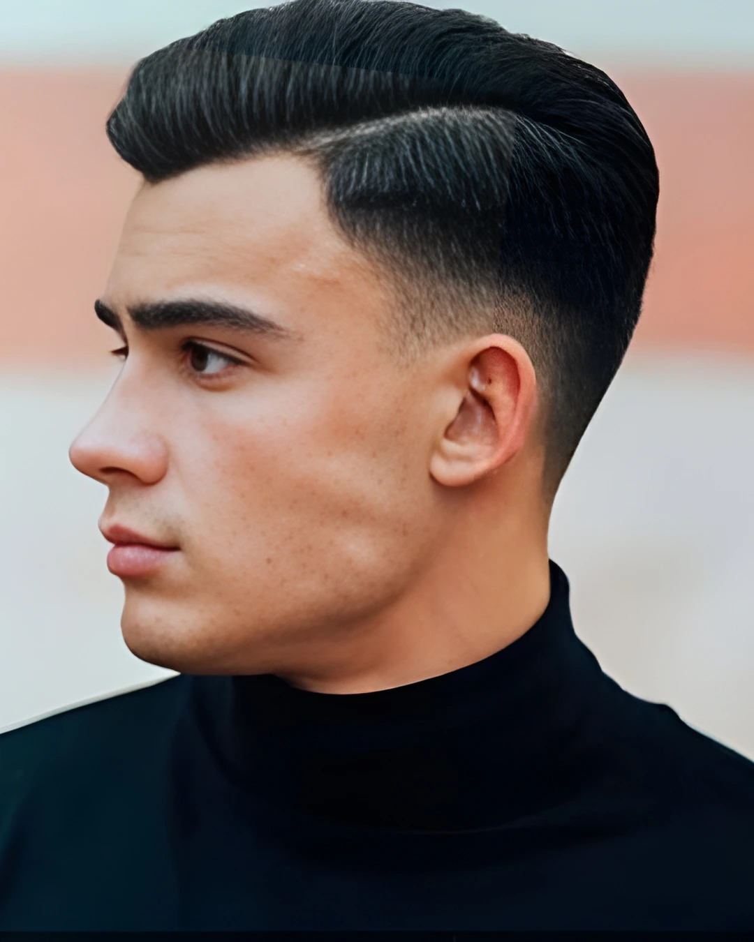 taper fade comb over